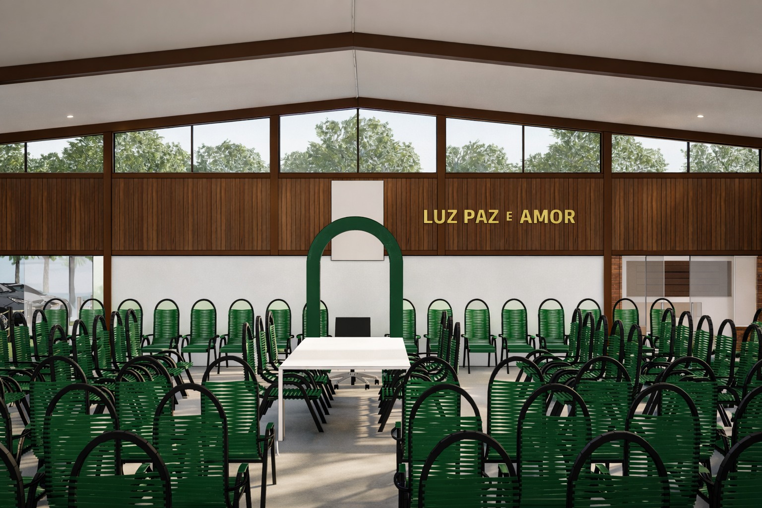 Main hall — Light, Peace, and Love
